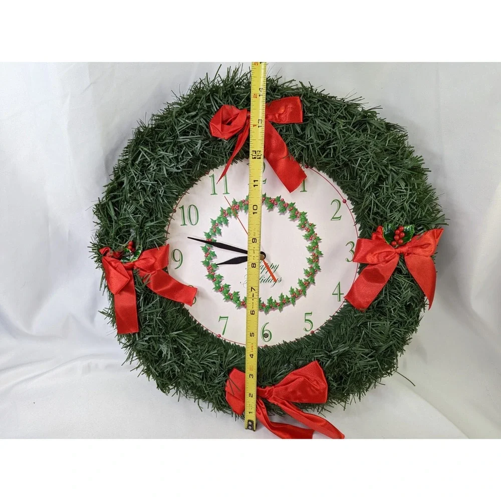 Christmas Wreath Musical Clock Emson 1999‎ Works
